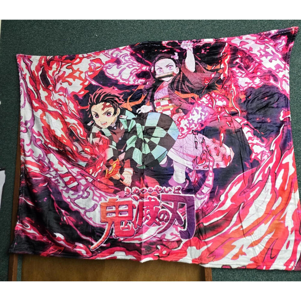 DEMON Slayer Kimetsu no Yaiba 50x40 Inch Throw Blanket Cover Soft Bedding